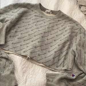 Cropped Champion Crewneck